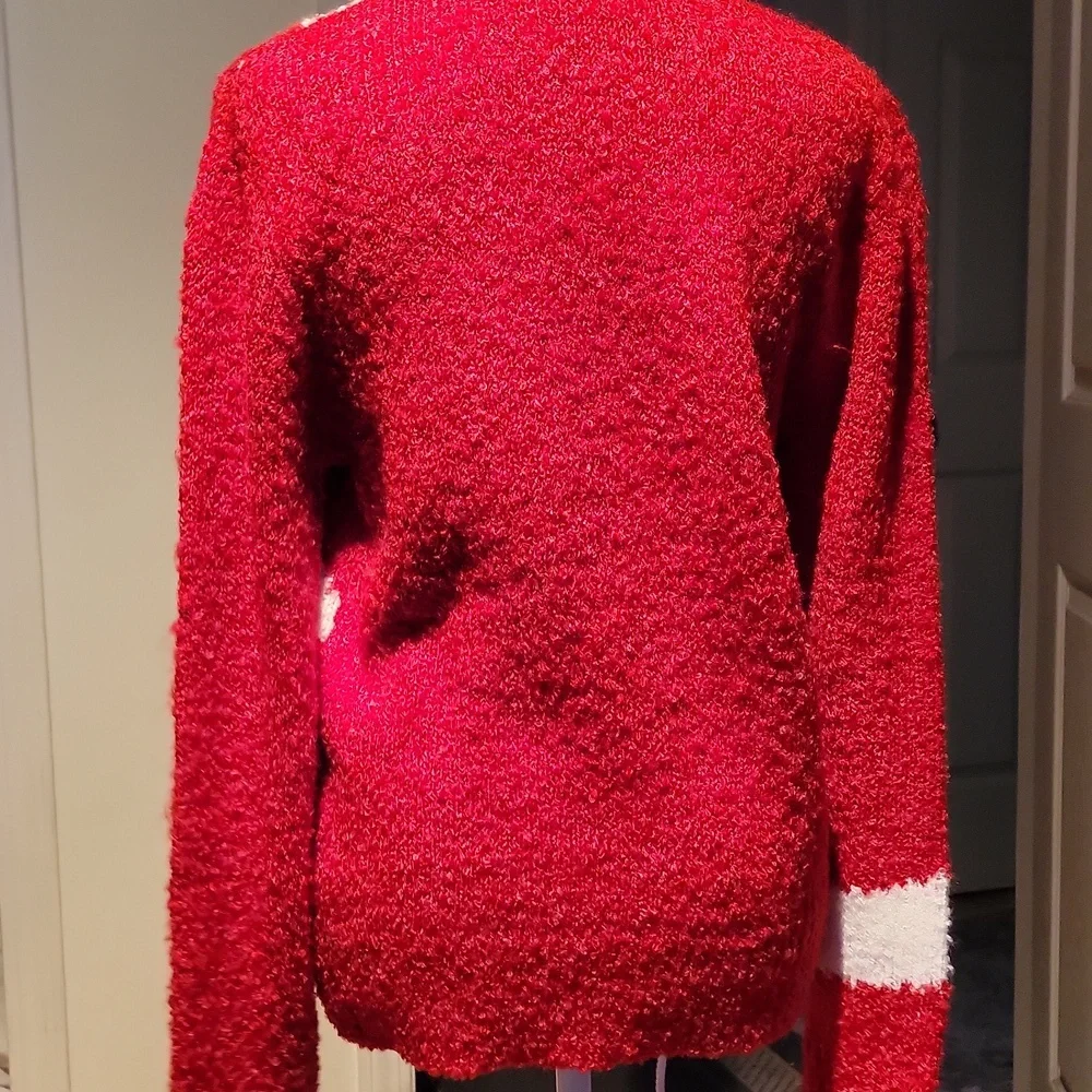 Chanel Uniform 22P Red and White Women's Sweater - Picture 6 of 10